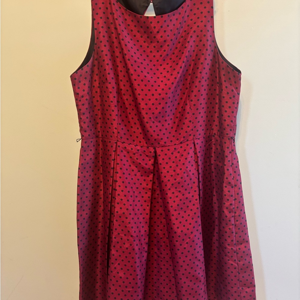Red and Black Polka Dot Dress